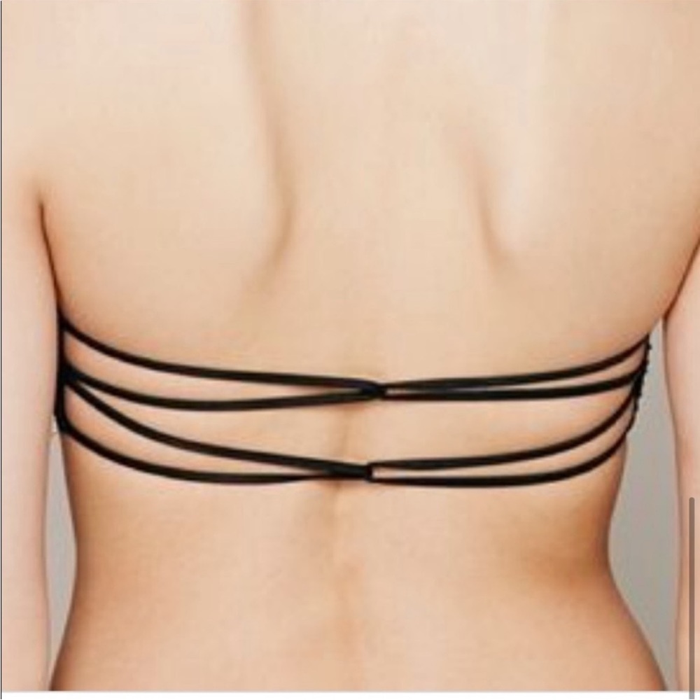 Free People Essential Lace Bandeau, black size S - Picture 3 of 8